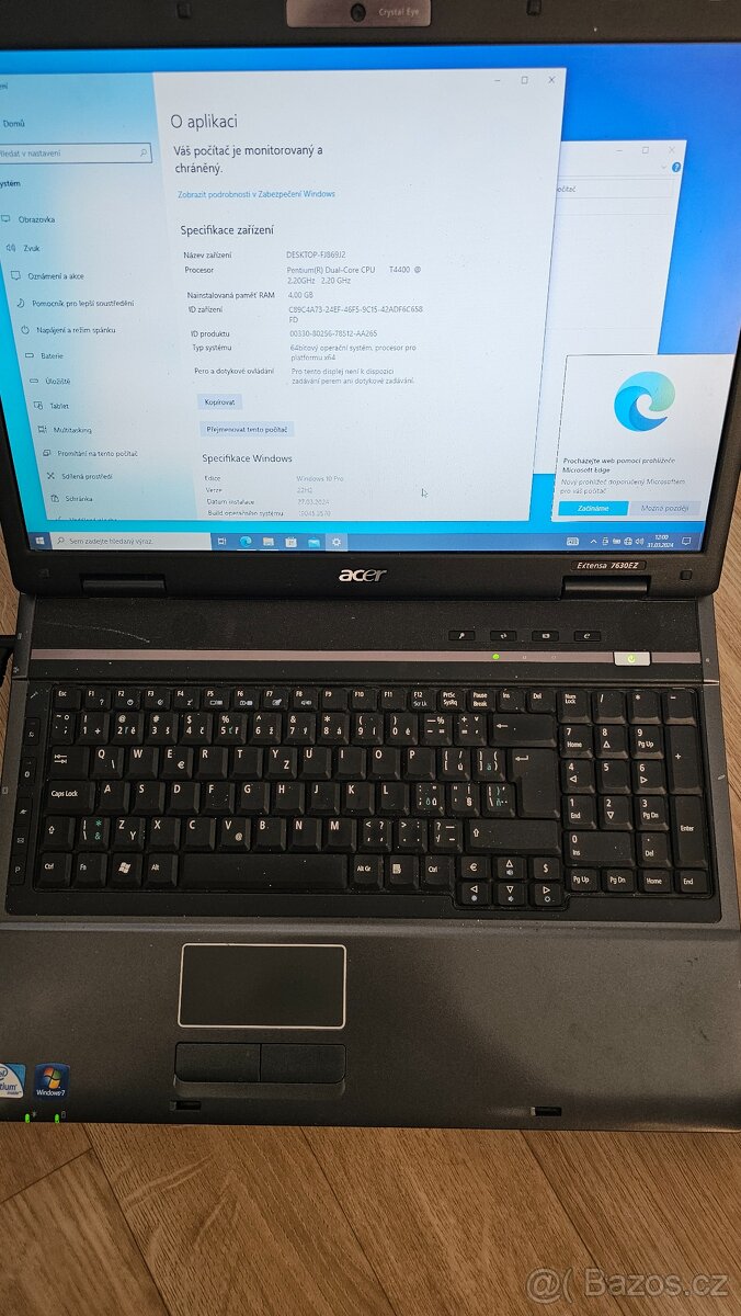Notebook Acer Extensa 7630 EZ