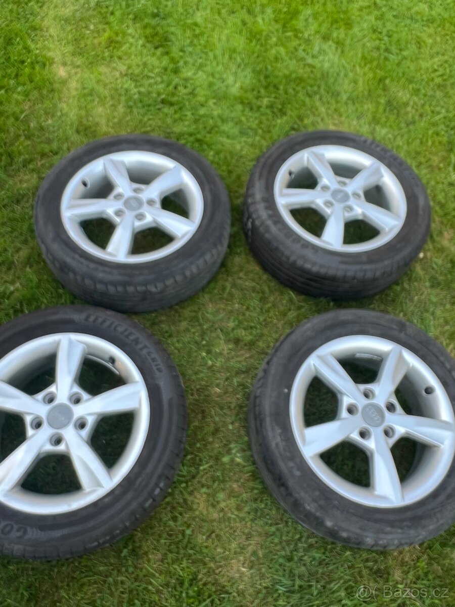 Prodám kompletní sadu alu kol 5x112/16