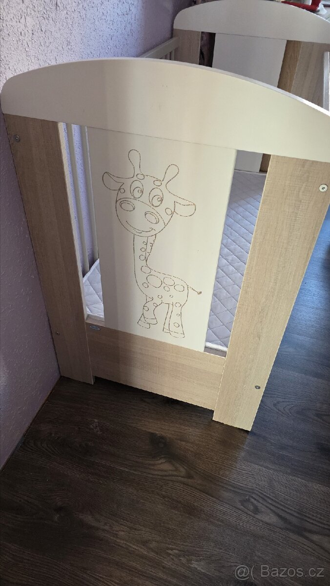 Dětská postýlka Drewex 120x60 cm +matrace