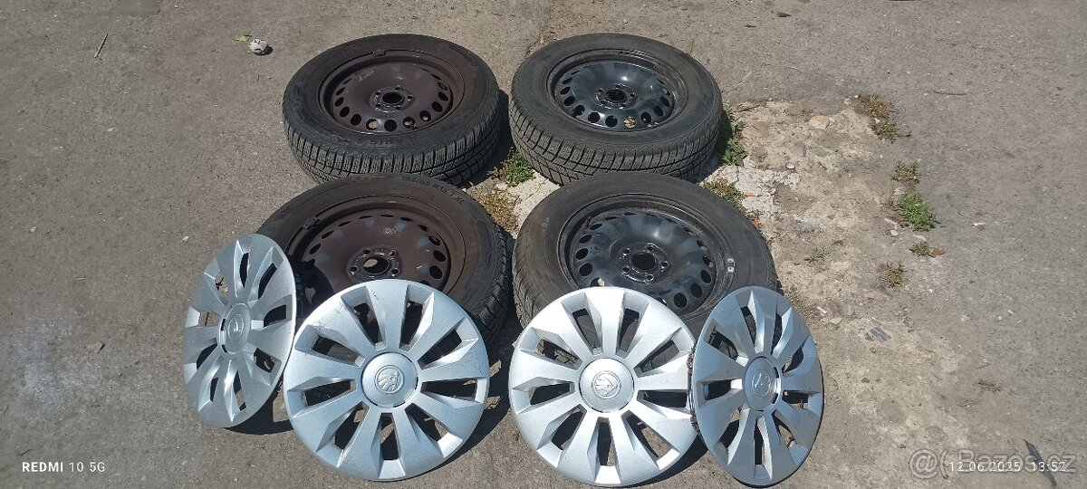 Škoda fabia komplet zimní kola 185/65/15