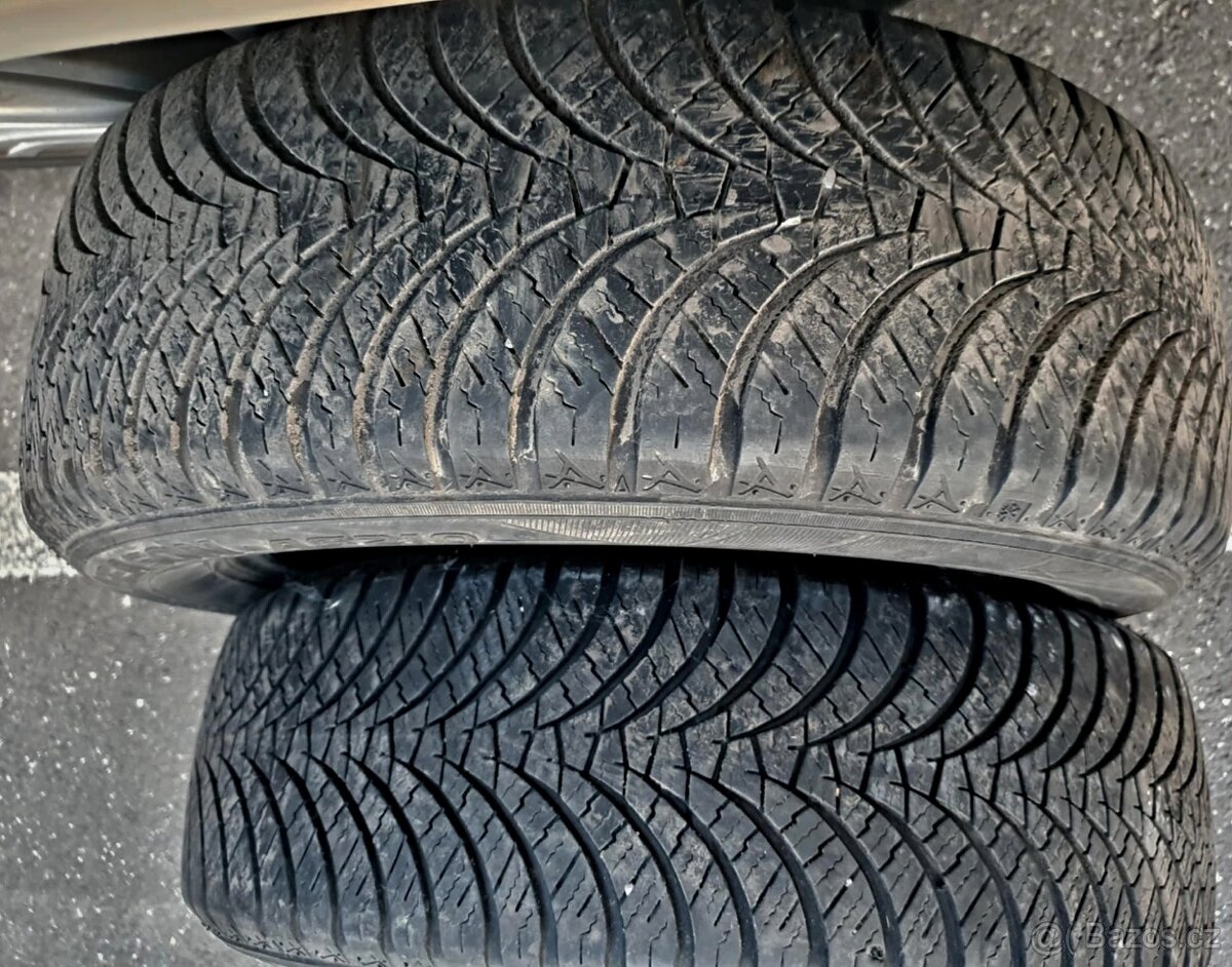 PNEU 185/60/15,ZIMNI 2KUSY,VZOREK 5MM,ROVNOMERNE SJETE