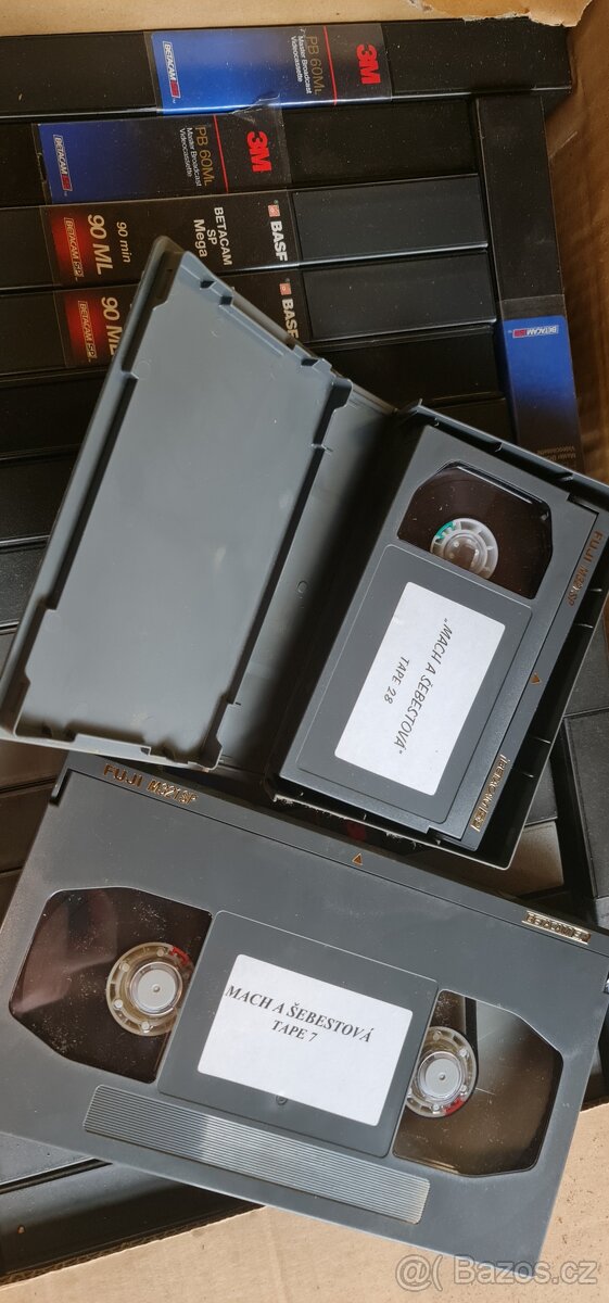 Kazety BetaCAM, Umatic, VHS