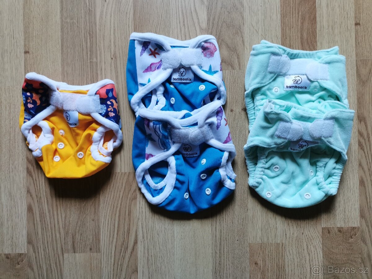NOVÉ bamboolik plenky (mini/normal/noční)