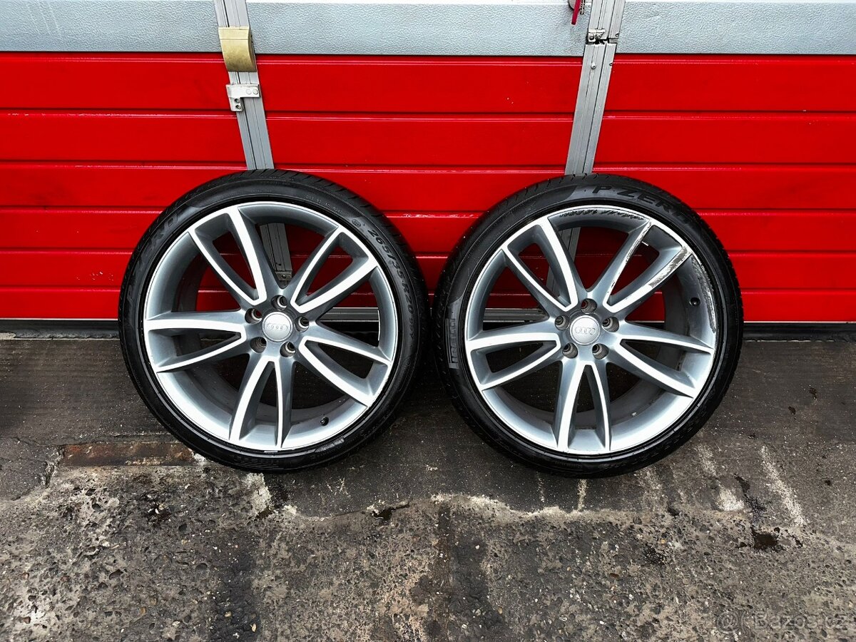 Original 2x ALU kolo Audi 20" 9J ET37 pneu 265/35/R20