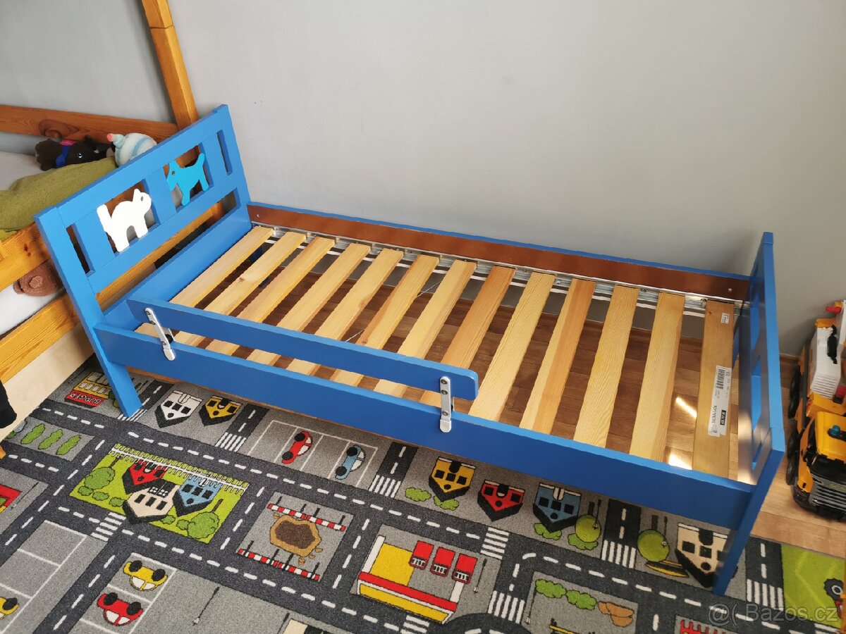 Dětská postel IKEA Kritter modrá