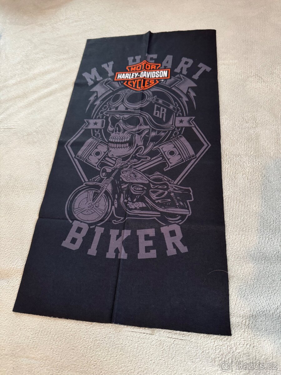 Šátek tunel s nápisem Harley Davidson