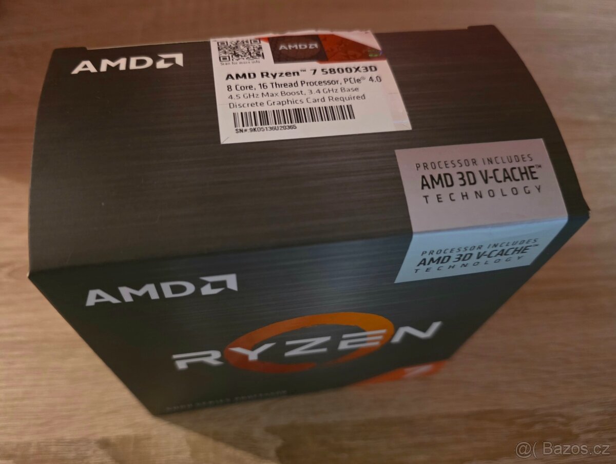 Ryzen7 5800 X3D, 32GB DDR4 3600MHz CL16, MSI TOMAHAWK B550