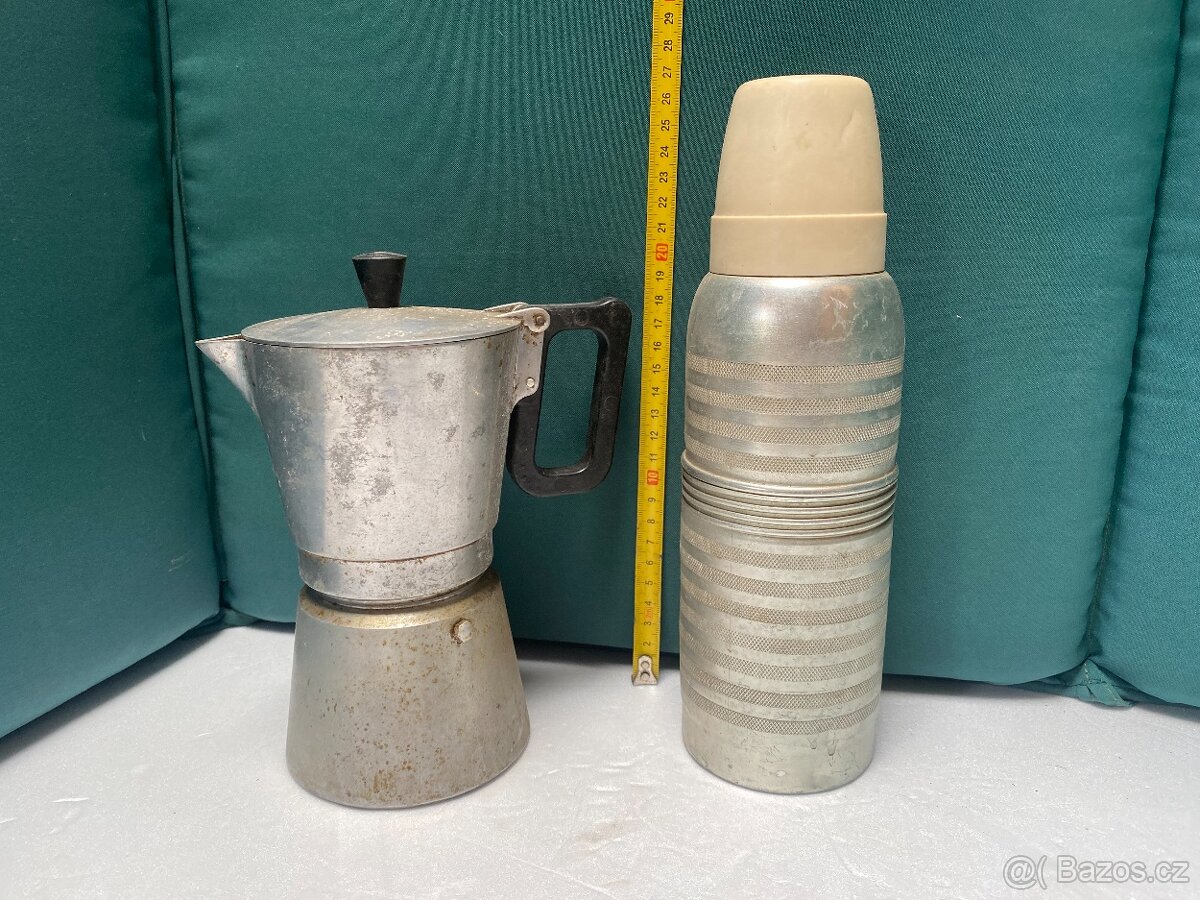 Retro moka konvička + termoska