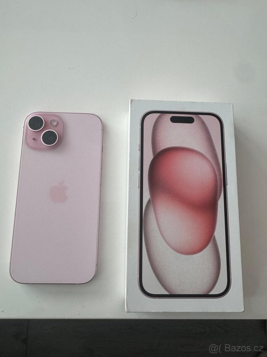 IPhone 15 , 256 GB ,RŮŽOVÁ BARVA