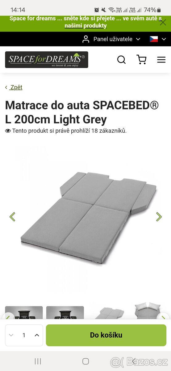 Matrace Space for dreams - Spacebed