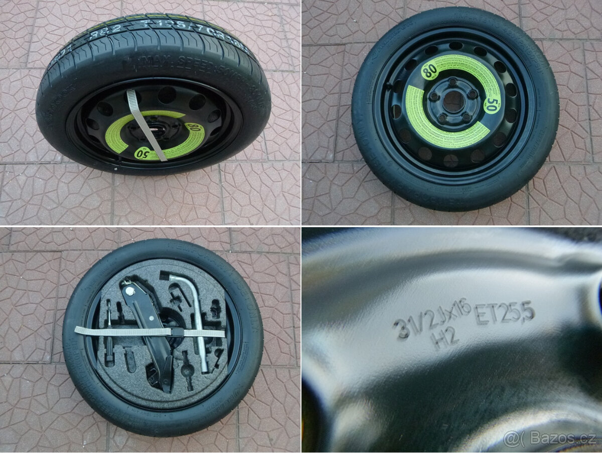 Rezerva dojezdovka originál VW 5x112 3,5Jx16 ET25,5