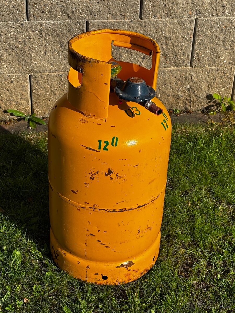 Plynová bomba 10kg na propanbutan + regulátor tlaku