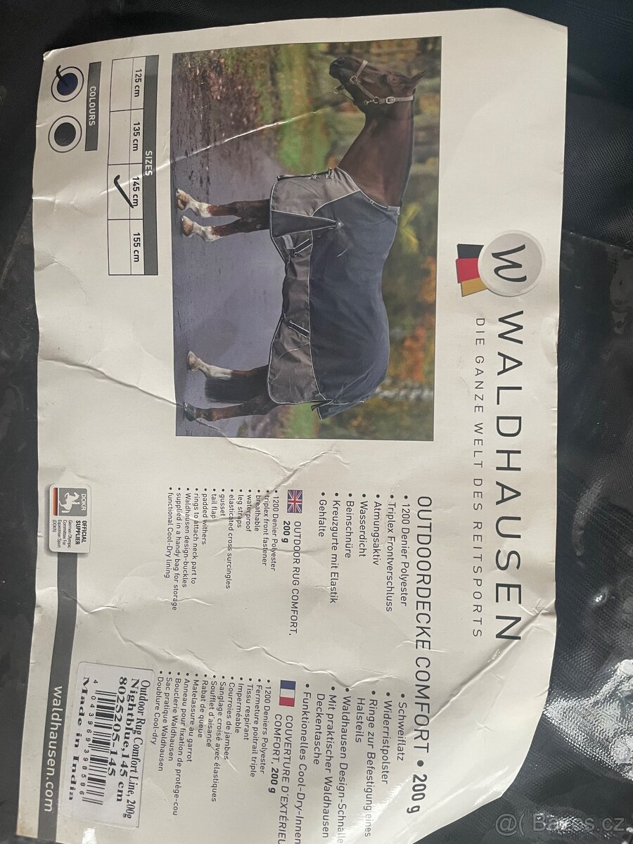 Výběhová termo deka 200g/145cm