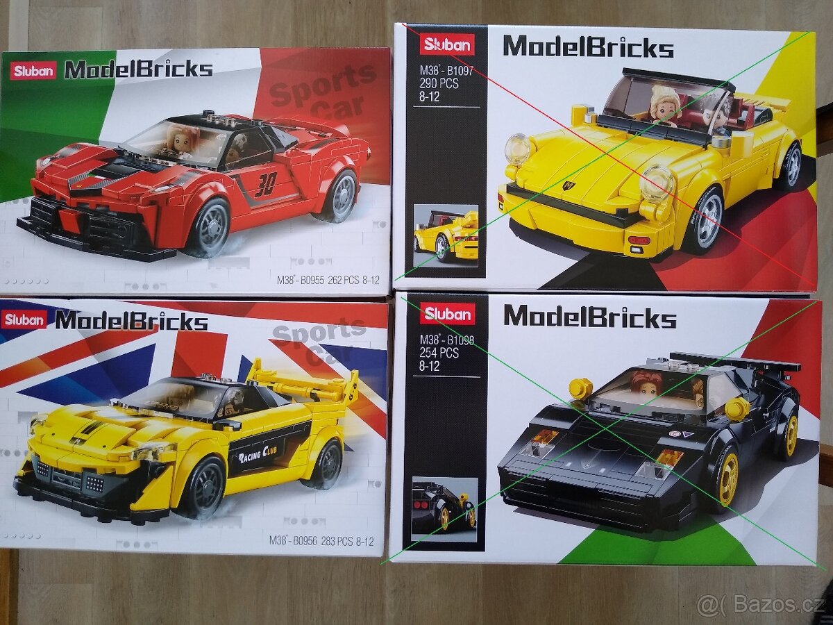 NOVÉ stavebnice - podobné jako LEGO speed champ. REDUKCE