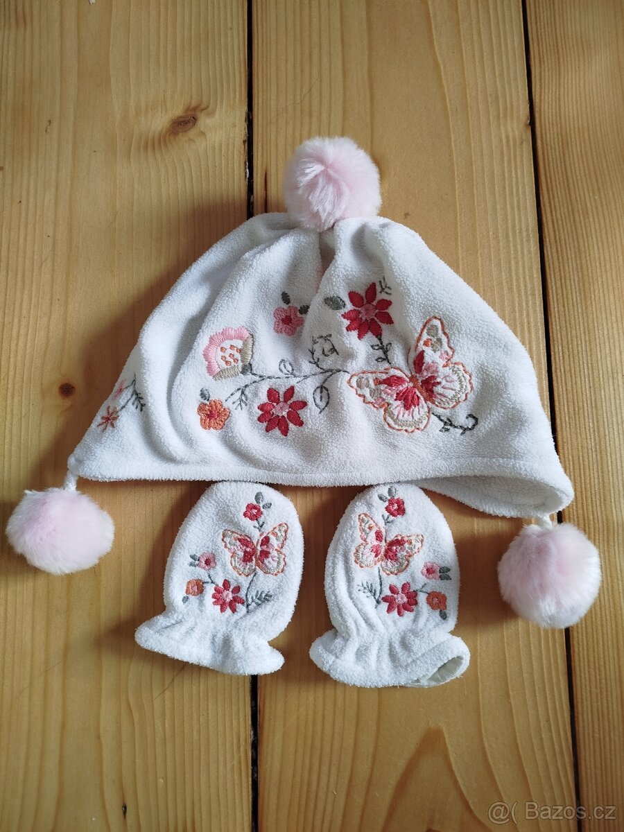 Set čepice a rukavice Next 3-6 měsíců