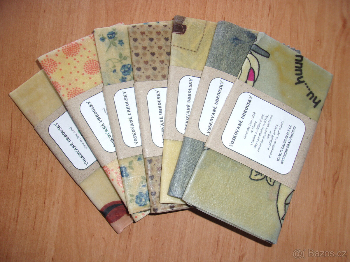 Voskované ubrousky na potraviny