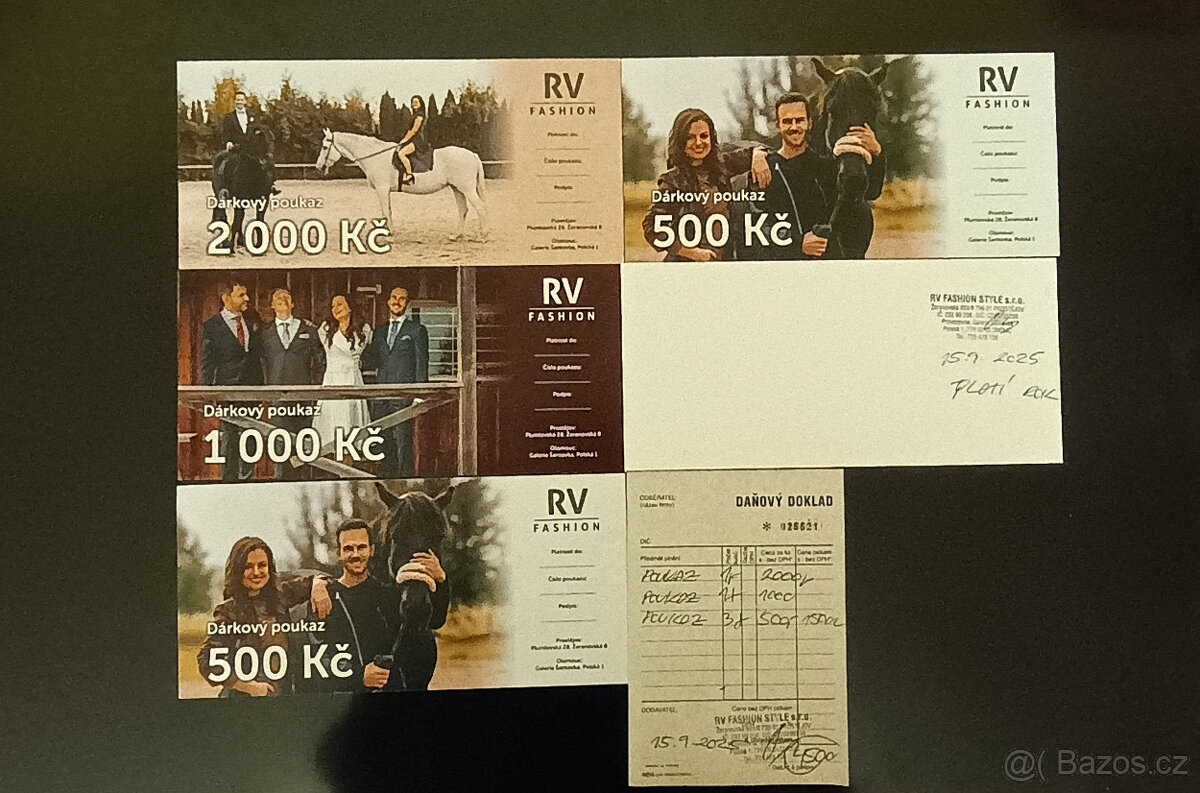 Poukazy do RV Fashion (Praha, Olomouc, Prostějov)