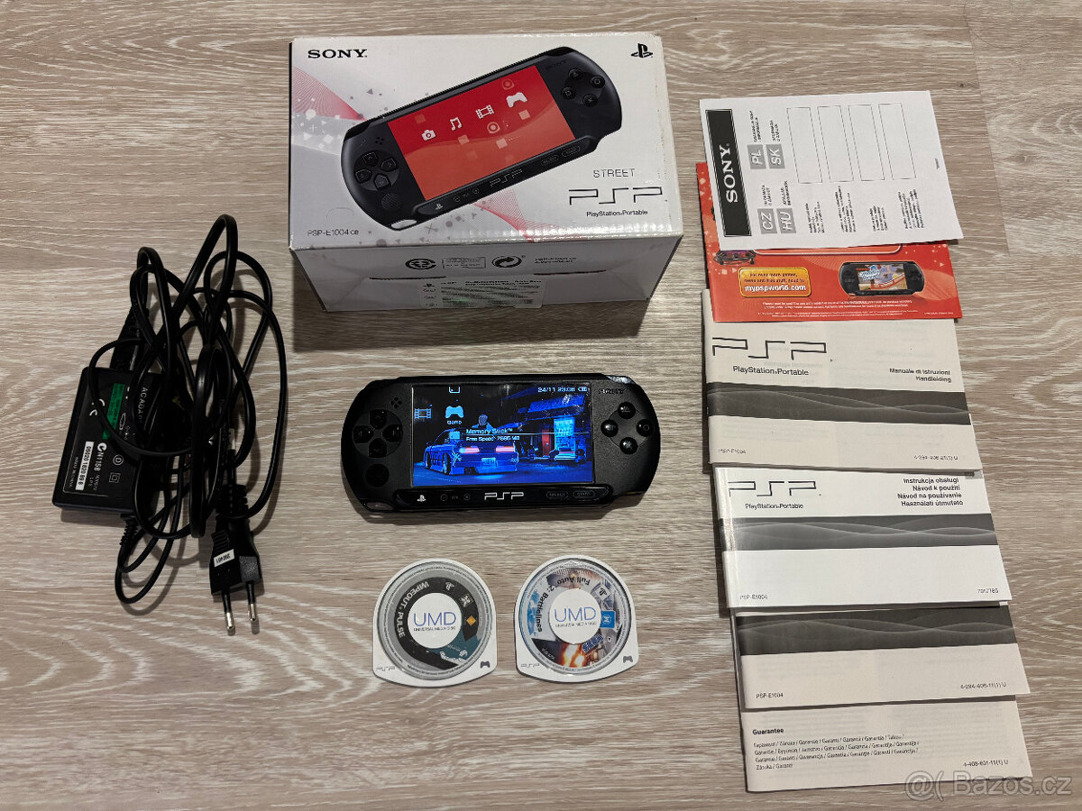 PSP - Playstation Portable E1004 - Street - Komplet + hry