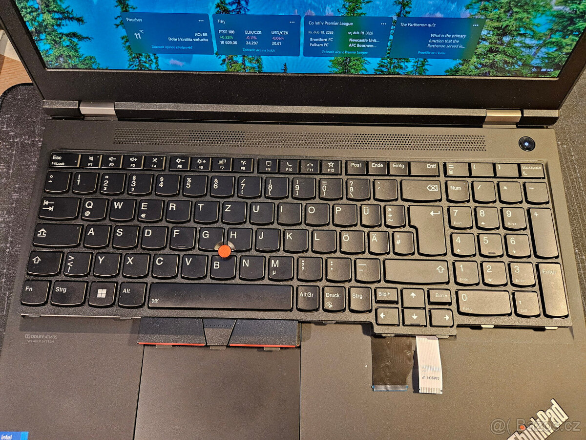 Lenovo P15 Gen 2 - klavesnice (náhr.díl)
