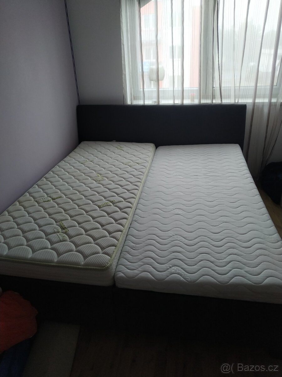 Manželská postel 185x210cm s úložným prostorem NOVÁ CENA