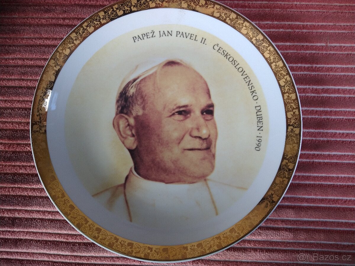 LProdám pamětní talíř s Janem Pavlem II