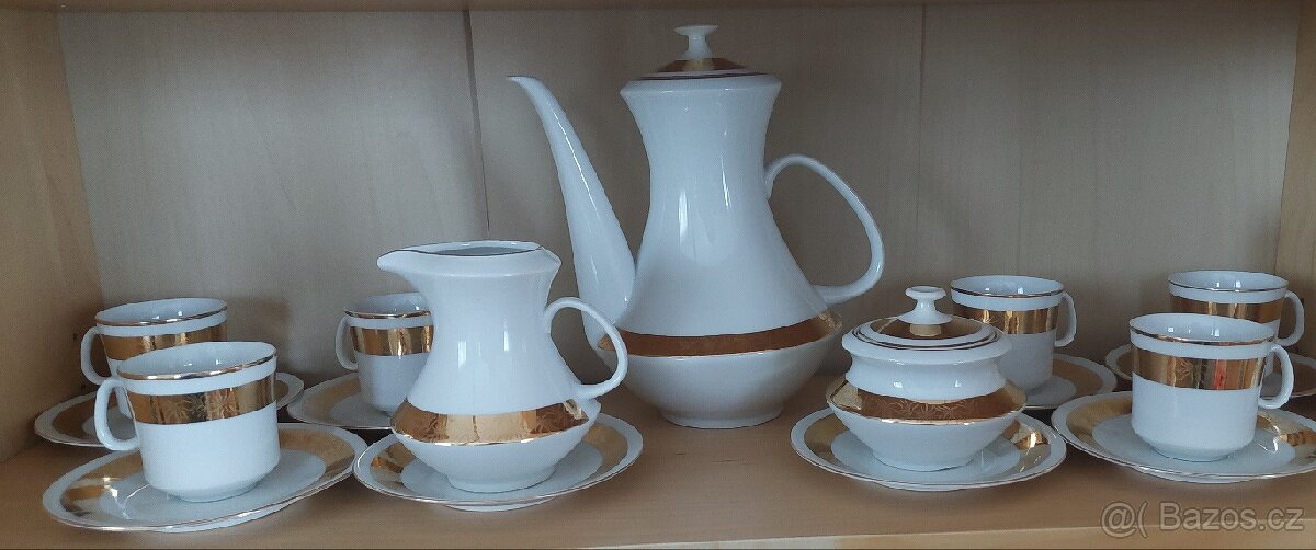 Porcelánová, kávová souprava