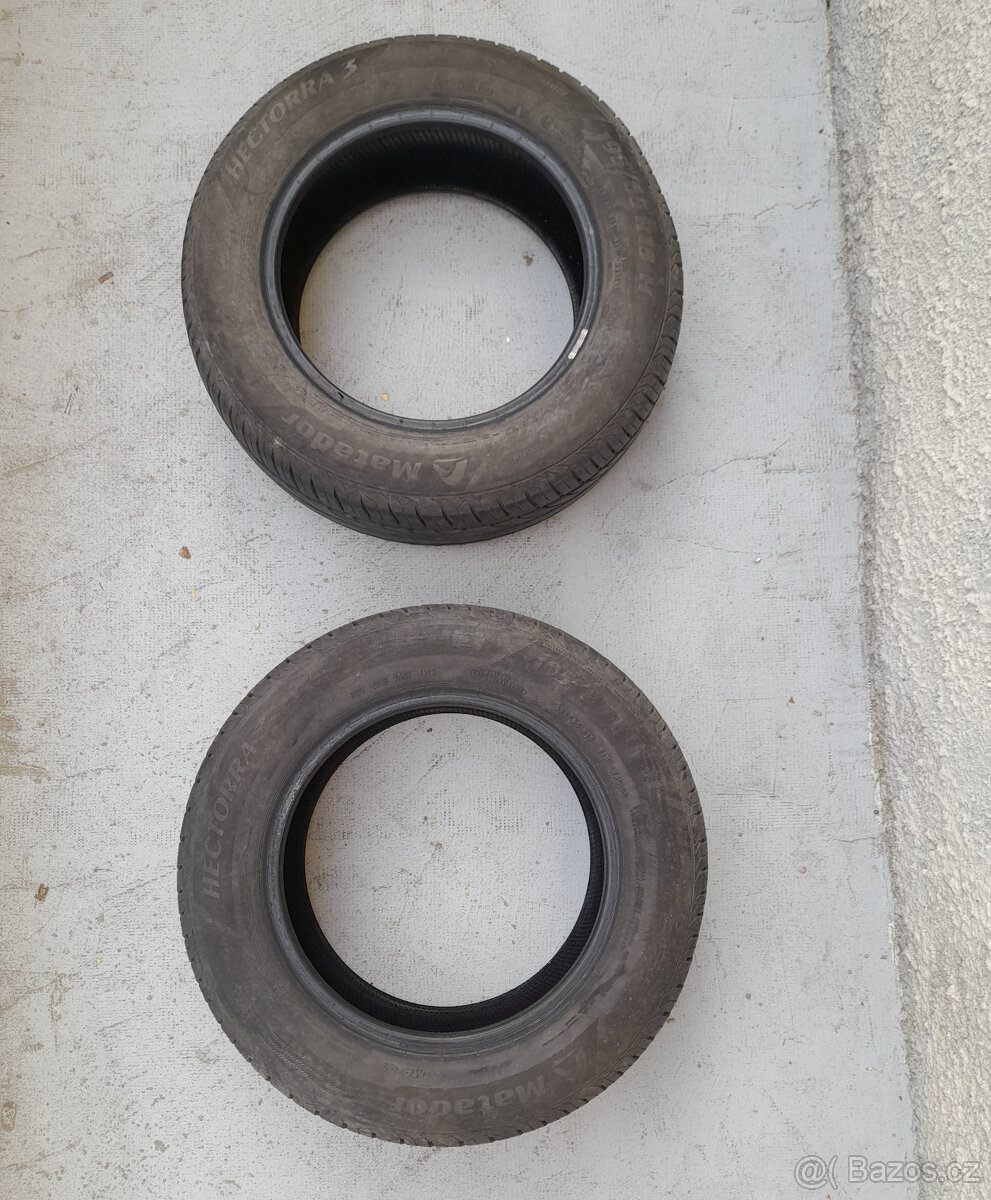 použité pneu 195/65 R15 letní, 2 ks