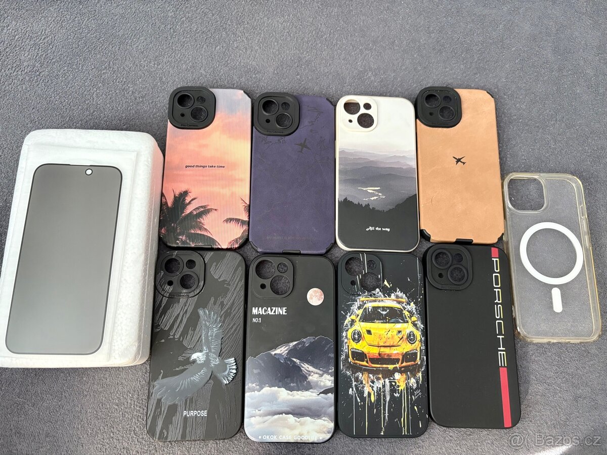 Obaly iPhone 15 + zdarma 5d ochranné sklo