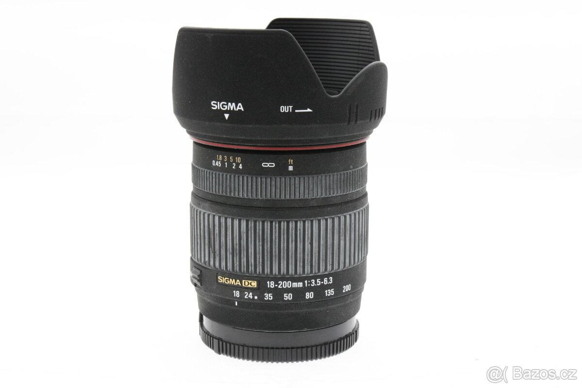Sigma 18-200mm f/3.5-6.3 DC sony A + clona