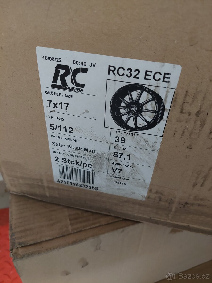 Nové Alu kola BENET 7X17 5X112X57,1 Et39