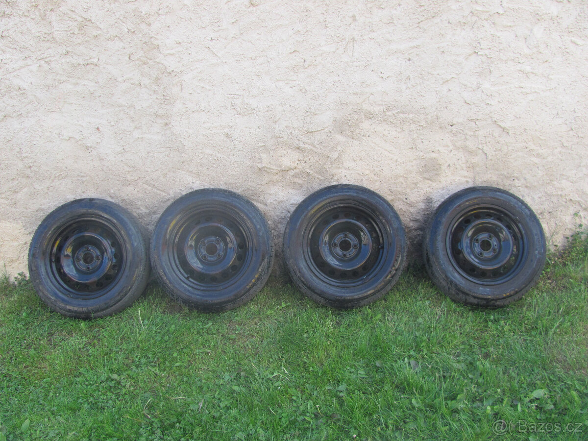 LETNÍ PLECHOVÁ KOLA 15"- 4x100 - 185/65/R15