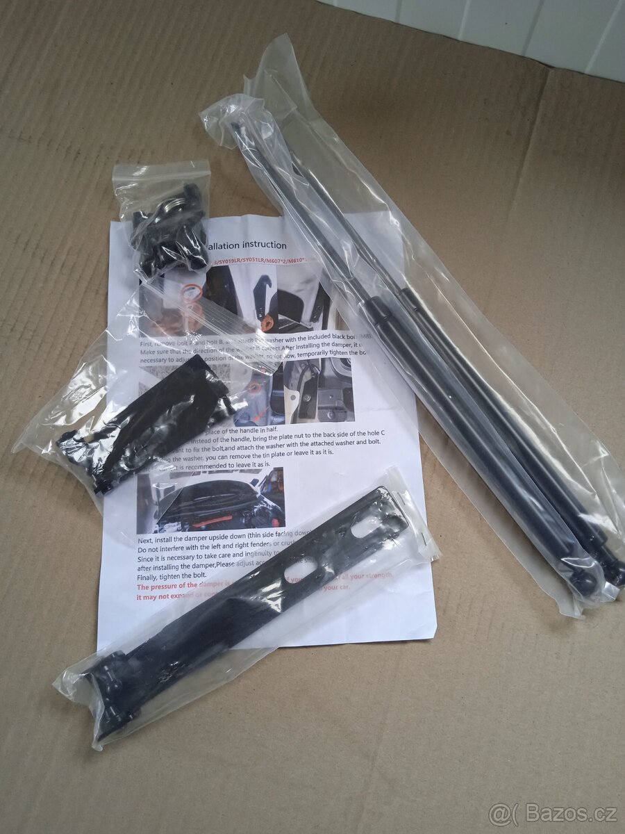 Toyota Yaris GR plynové vzpěry