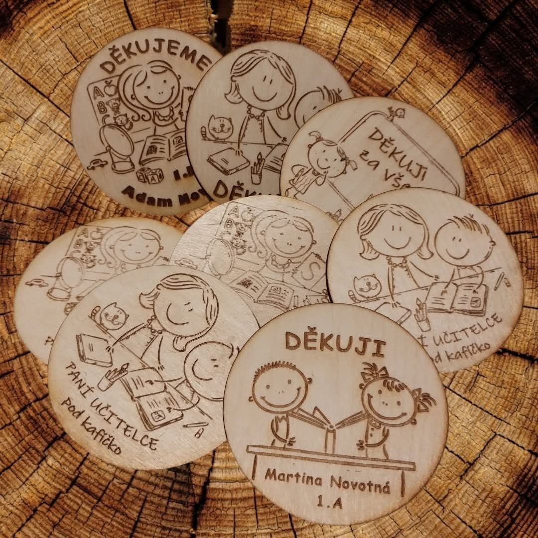 Dárky pro učitele - gravírování