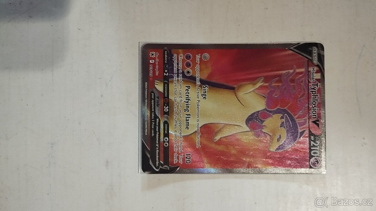 Pokémon karta Hisuian Typhlosin V 169/189