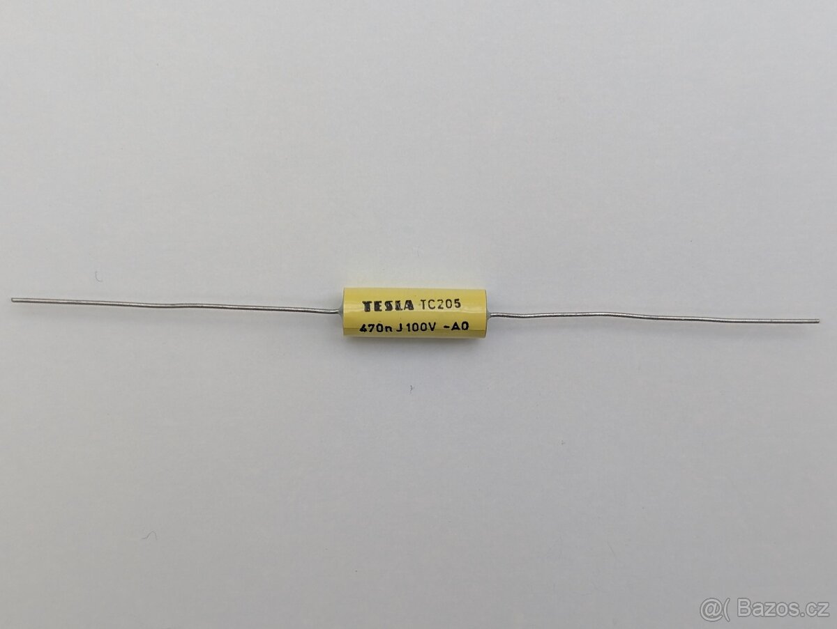 Kondenzátor svitkový 470nF/100V TESLA TC205