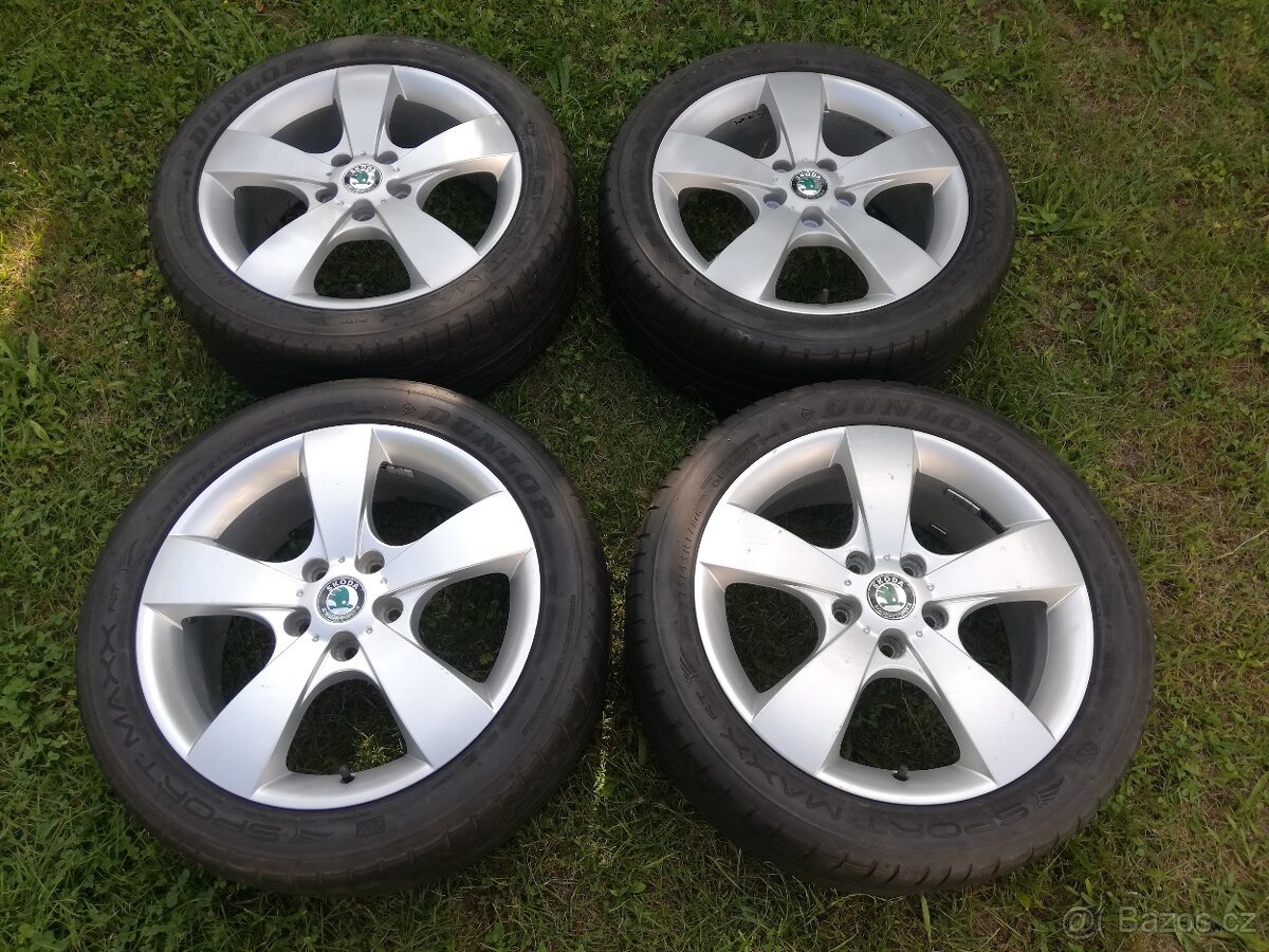 alu Škoda Octavia II letní 225/45/17 Dunlop