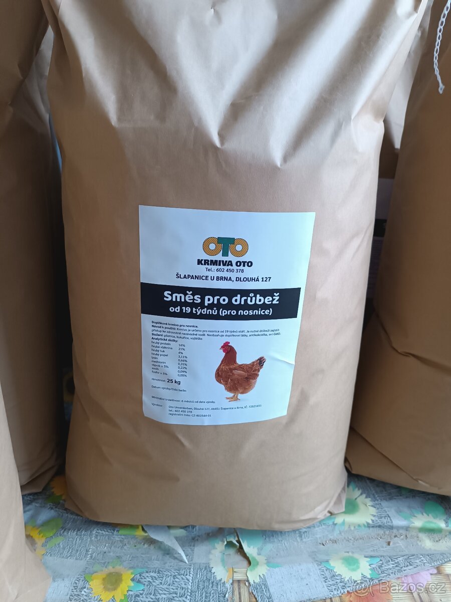 Krmivo pro Slepice, kačeny, brojlery, husy