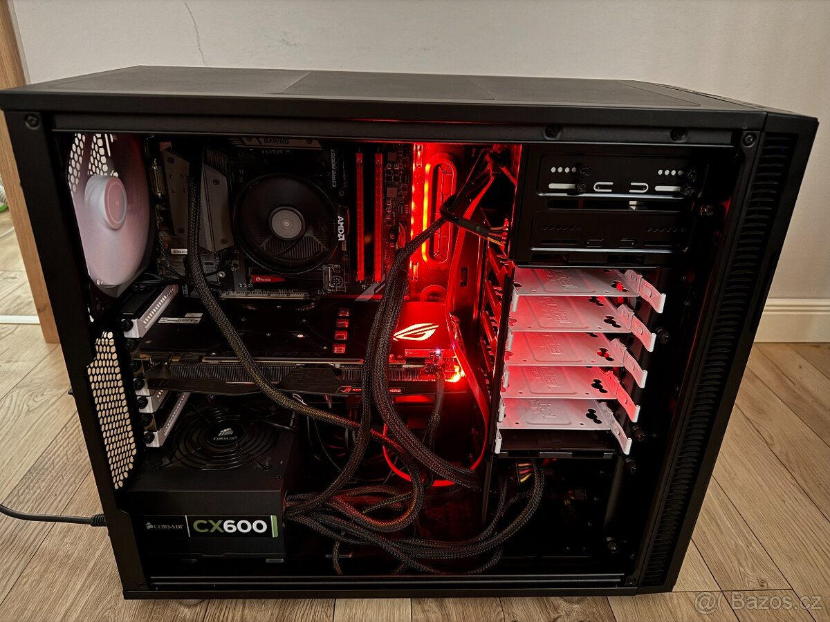Herní PC Ryzen 5 3600, GTX 1070, case Fractal Design