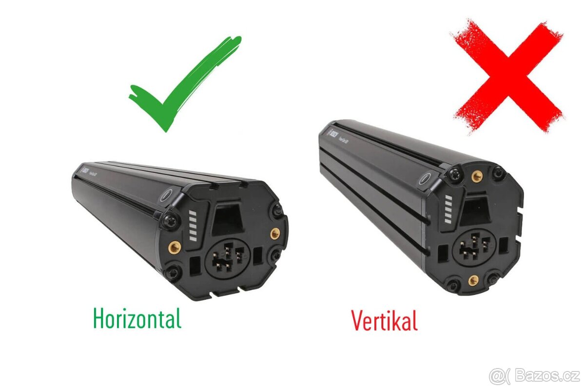 Nová ebike baterie BOSCH PowerTube 750 Wh Horizontal