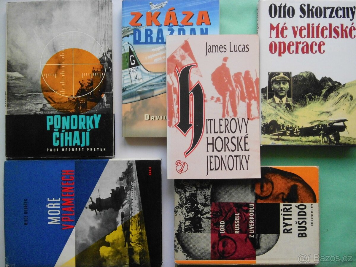 VOJENSKÉ: Marcinko, Lufwaffe, Skorzeny,Kessler,Král krysa ad