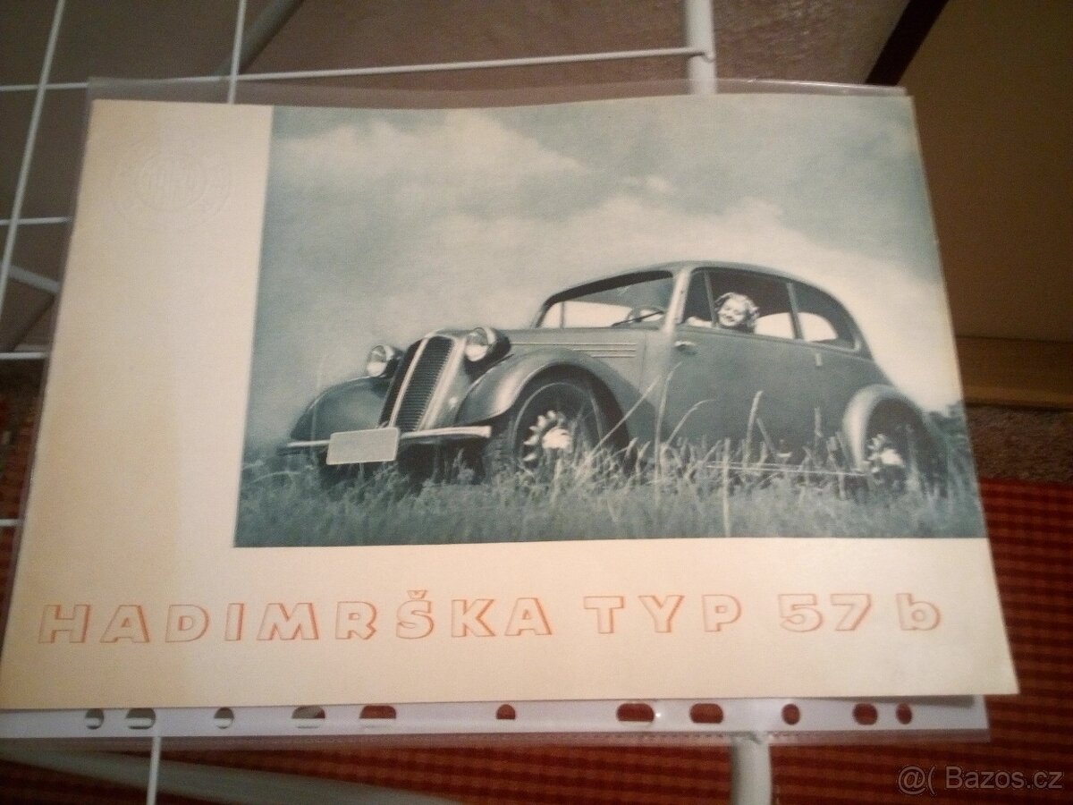 Tatra hadimrška typ 57b-orig. prospekt-jako nový