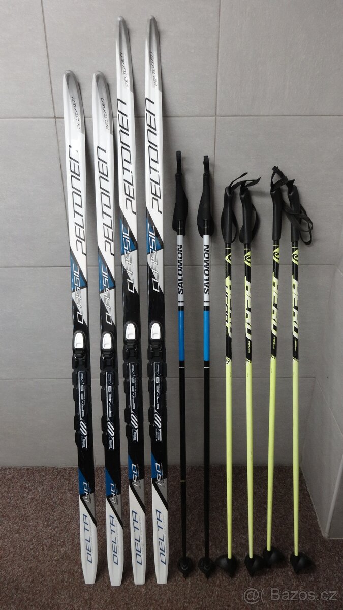 Dětské běžky Peltonen Delta classic 140cm+hole 110cm.