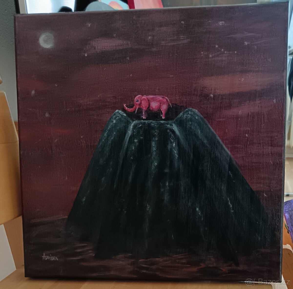 Obraz Růžový slon