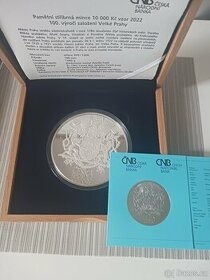 Velká Praha proof - 1 kg mince, emitent ČNB