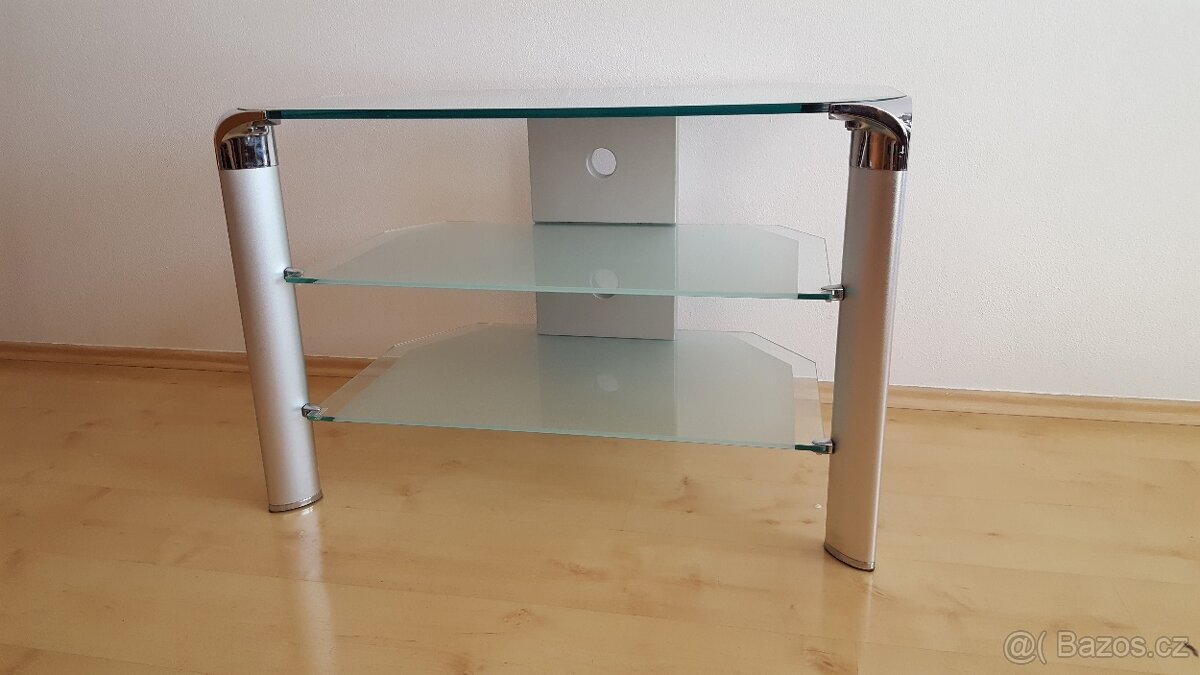 TV skleněný stolek