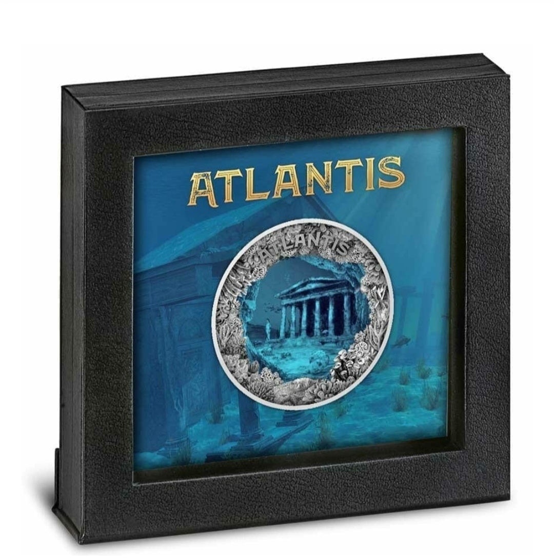 Exkluzivní stříbrná mince 2oz Atlantis