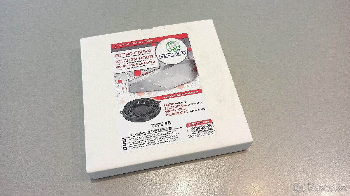 Uhlíkový filtr digestoře Whirlpool, Electrolux
