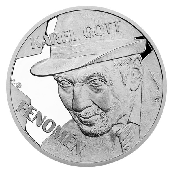 5 ks PAMĚTNÍCH MEDAILÍ KARLA GOTTA + EUROBANKOVKA