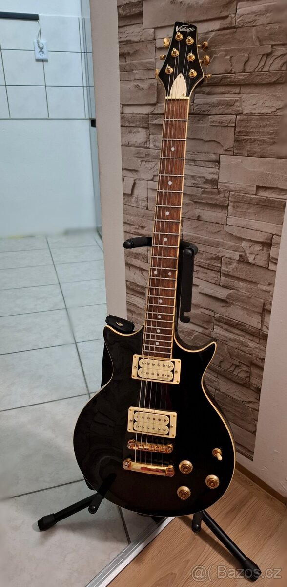 Vintage VHE100 Black – Elektrická kytara