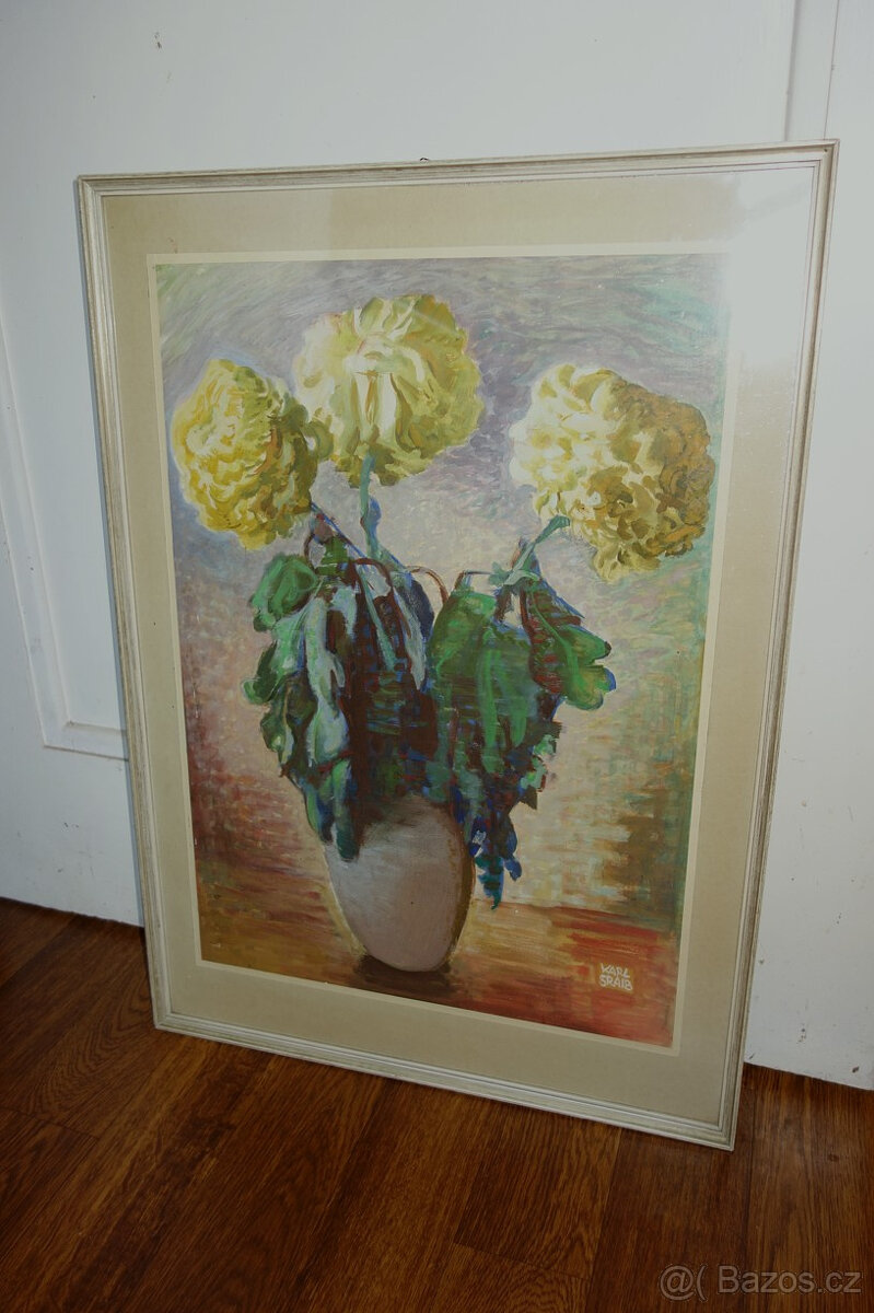 Starý obraz-Karl Sraib 1898 Vídeň - 1985 Št,Hradec, Graz
